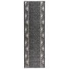 vidaXL Runner-matta FLORNES V&auml;vd Gr&aring; Zigzag 67 x 150 cm PP 7 mm