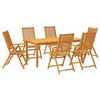 vidaXL Matgrupp f&ouml;r tr&auml;dg&aring;rden 3 delar 180x90x75 cm massivt akaciatr&auml;