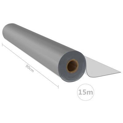 vidaXL Bordsskydd rulle matt 0,9x15 m 2 mm PVC