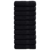 vidaXL G&auml;sthandduk SOLUND 25 st Svart 100 x 150 cm 550 gsm