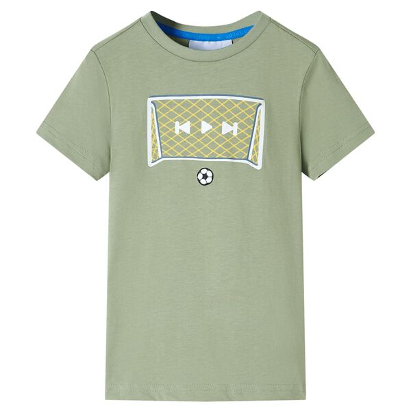 T-shirt för barn ljus khaki 128