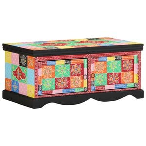 vidaXL Soffbord flerf&auml;rgat 90x50x40 cm massivt tr&auml; mango