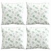 vidaXL Spridda Kuddar L&ouml;v 4 pcs Bladm&ouml;nster 50 x 50 cm Polyester Tyg