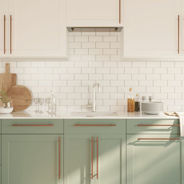 vidaXL Skåphandtag 5 st brons 320 mm rostfritt stål