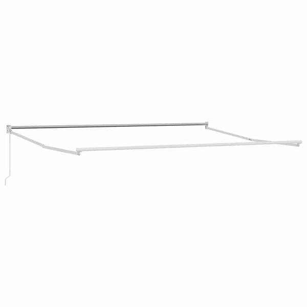 vidaXL Markis Vit 4,5 &times; 3 m Metall