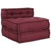 vidaXL Modul&auml;r soffa r&ouml;dbrun 70x70x54 tyg