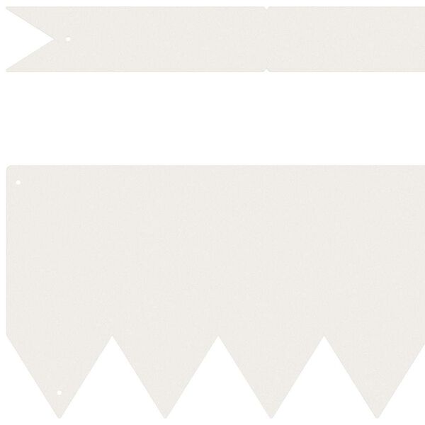 vidaXL Kant f&ouml;r gr&auml;smatta 20 pcs Vit 100 x 0,05 x 20 cm