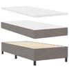 vidaXL B&auml;ddfj&auml;der med madrass med led Taupe 100 x 200 cm tyg