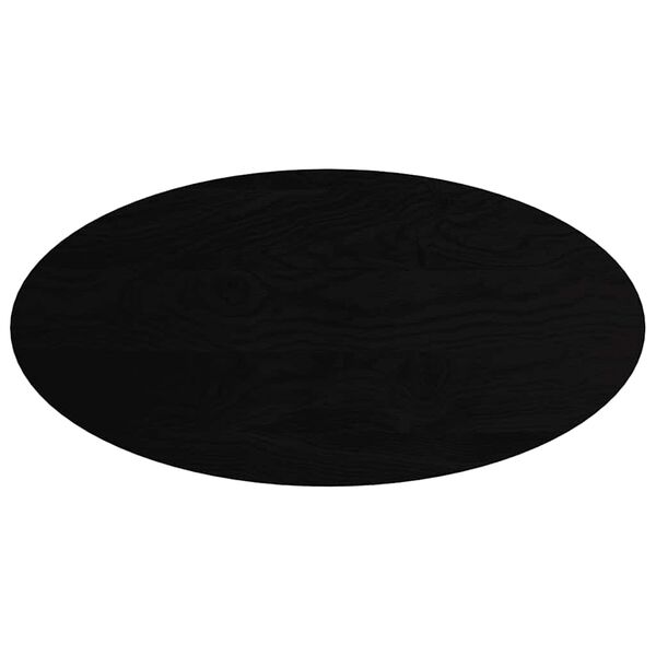vidaXL Bordsskiva m&ouml;rkbrun 120x60x4 cm massiv ek oval