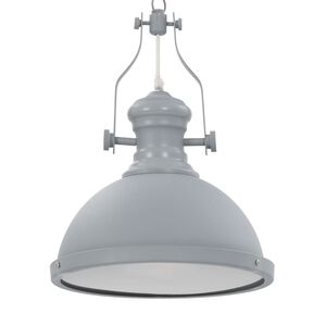 vidaXL Taklampa gr&aring; rund E27