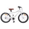 vidaXL Barncykel 18 Tum f&ouml;r 5-7 &aring;r gamla vit