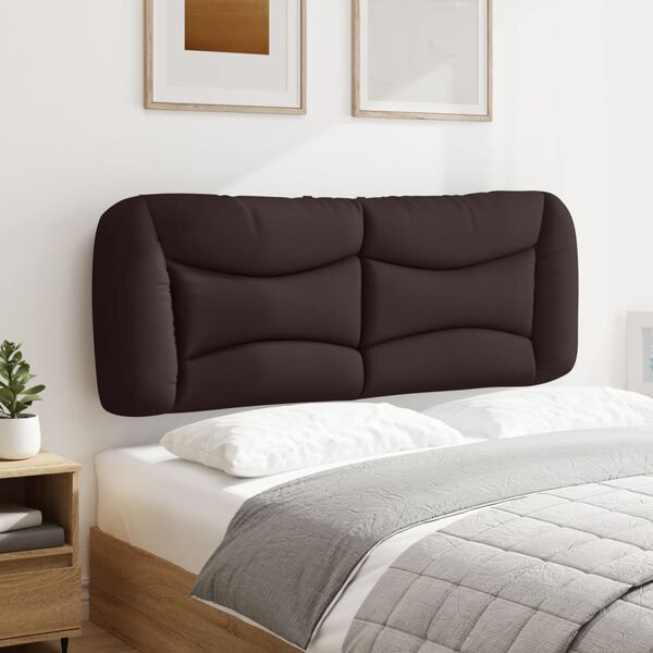 vidaXL Headboard Cushion "Hvar" Dark Brown 140 cm Fabric