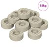 vidaXL Stolsben golvv&aring;rdare 18000 st Transparent &Oslash; 15 x 16 mm PVC