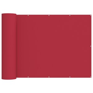 vidaXL Balkongsk&auml;rm 180 x 700 cm Tyg med PU-bel&auml;ggning R&ouml;d