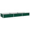 vidaXL H&ouml;jd Tr&auml;dg&aring;rdsb&auml;dd Gr&ouml;n 240 x 80 x 24 cm kallvalsad st&aring;l