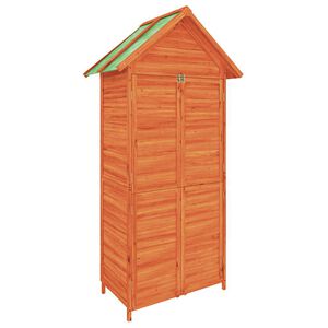 vidaXL Tr&auml;dg&aring;rdsbod brun 89x52,5x175 cm massiv furu