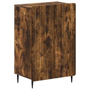 vidaXL Skosk&aring;p ZWOLLE 59,5 x 39,5 x 91,5 cm Konstruerat tr&auml; R&ouml;kt ek