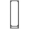 vidaXL Vedställ svart 25x25x80 cm kallvalsat stål
