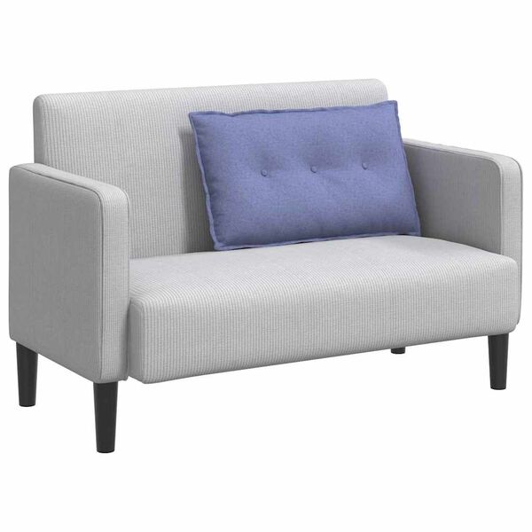 vidaXL Ryggkudde Jeansbl&aring; 80 x 19 x 50 cm tyg