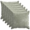 vidaXL Kudd&ouml;verdrag 6 st HOUTEN Gr&ouml;n 55 x 55 cm Chenilletyg