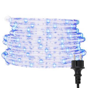 vidaXL Ljuslina med replampor Kall Vit 100 m PVC