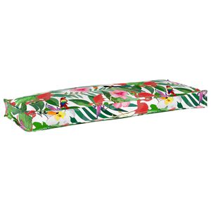 vidaXL Kudde Blommor Flerf&auml;rgsdesign 110 x 40 x 8 cm Oxford Tyg