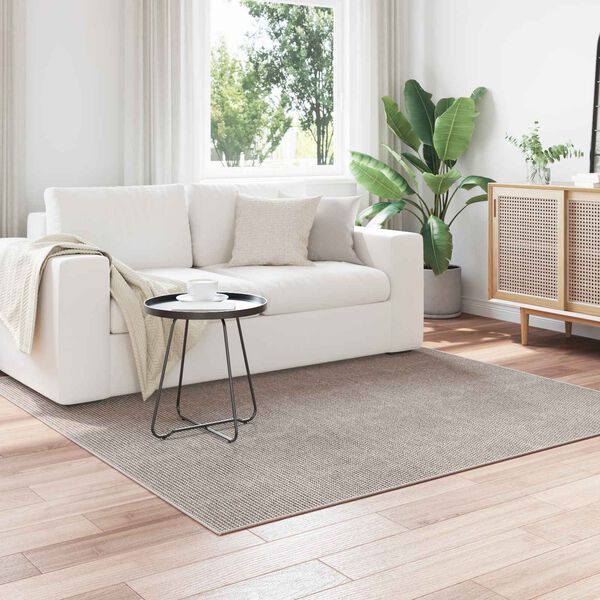 vidaXL Omr&aring;desmattor LUGO Kr&auml;m och Taupe 200 x 200 cm Polyester