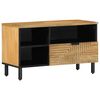 vidaXL TV-b&auml;nk brun 80x33x46 cm mango i massivt tr&auml;