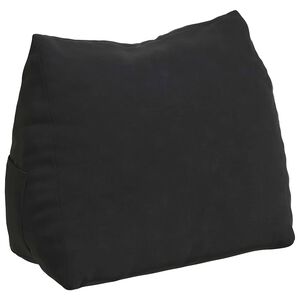 vidaXL Ryggkudde Svart 45 x 20 x 35 cm Kordread tyg