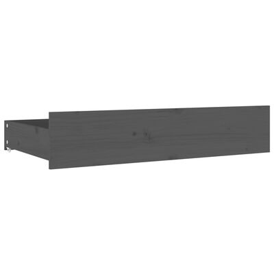 vidaXL Sängram med lådor grå 160x200 cm