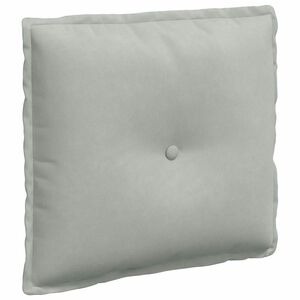 vidaXL Ryggkudde Ljusgr&aring; 50 x 45 cm Kordread tyg