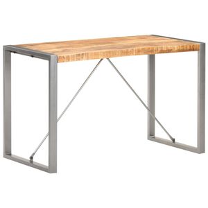 vidaXL Matbord 120x60x75 cm massivt grovt mangotr&auml;