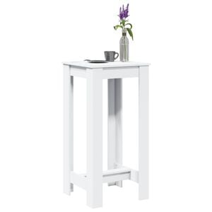vidaXL Barbord vit 51x50x103,5 cm konstruerat tr&auml;