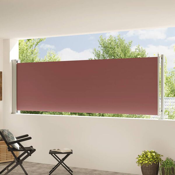 vidaXL Inf&auml;llbar sidomarkis 117x600 cm brun