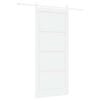 vidaXL Skjutd&ouml;rr ORKDAL 93 x 211 cm Konstruerat tr&auml; Vit