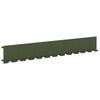 vidaXL Kant f&ouml;r gr&auml;smatta 10 pcs 102 x 15 x 4 cm St&aring;l Olivgr&ouml;n
