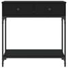 vidaXL Konsolbord svart 75x34,5x75 cm konstruerat tr&auml;