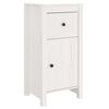 vidaXL Sk&auml;nk vit 40x35x80 cm massiv furu