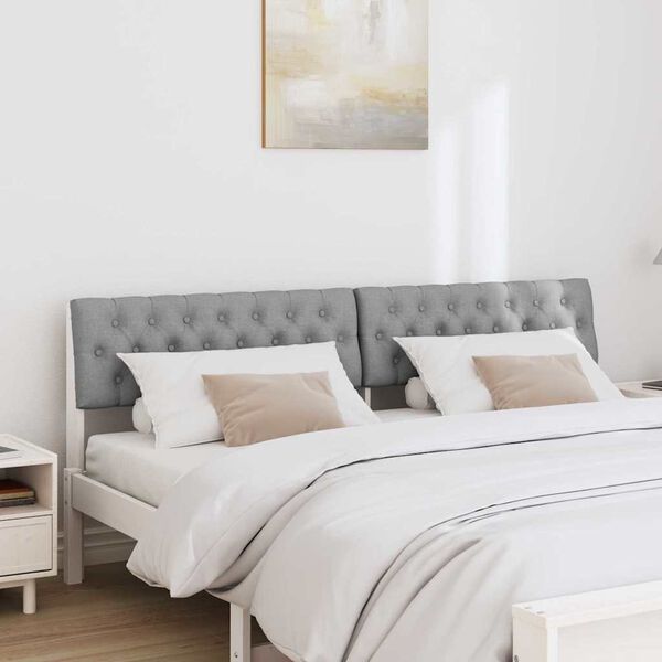 vidaXL Kl&auml;dd s&auml;nggavel Ljusgr&aring; 180 cm Massiv furu