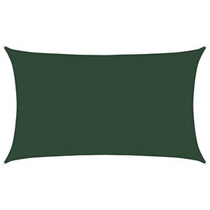 vidaXL Solsegel 160 g/m&sup2; m&ouml;rkgr&ouml;n 5x8 m HDPE