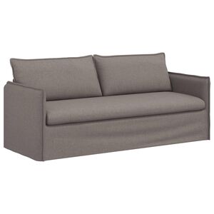 vidaXL Soffa Taupe 196 x 82 x 85 cm tyg