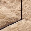 vidaXL Ryamatta med l&aring;ng lugg NAVARRA beige 160x160 cm polyester