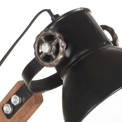 vidaXL Skrivbordslampa industriell svart rund 58x18x90 cm E27