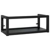 vidaXL V&auml;ggmonterad ram f&ouml;r tv&auml;ttst&auml;ll svart 79x38x31 cm j&auml;rn