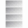 vidaXL Trappsteg 4 st 80 x 30 cm Silver Aluminium Rektangul&auml;r