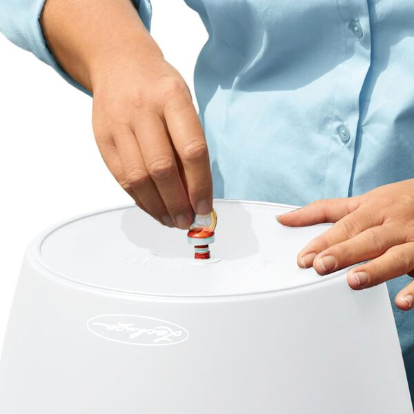 LECHUZA Blomkruka Classico Color 43 ALL-IN-ONE vit 13230