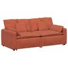 vidaXL Modulsoffa med dynor r&ouml;d orange