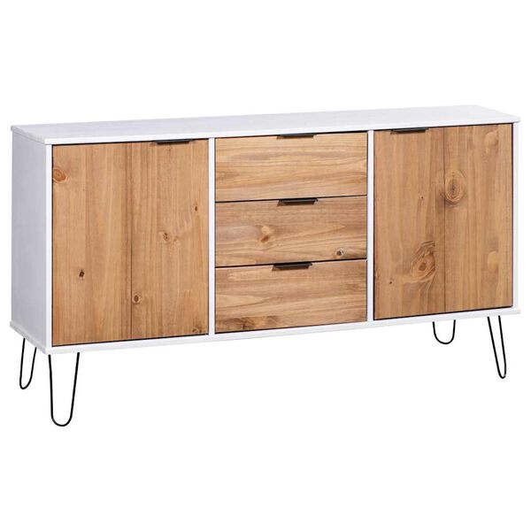 vidaXL Sideboard New York 130,6 x 43 x 73,6 cm Massiv furu