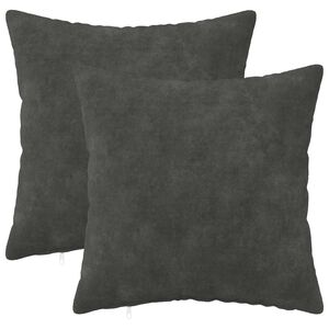 vidaXL Kudde med kudde HEERLEN 2 st Antracit Mikrofiber Fleece