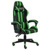 vidaXL Gamingstol svart och gr&ouml;n konstl&auml;der